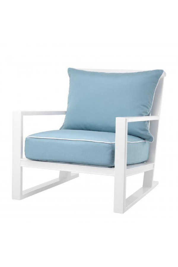 White Outdoor Sunbrella Lounge Chair | Eichholtz Como | Eichholtz Miami