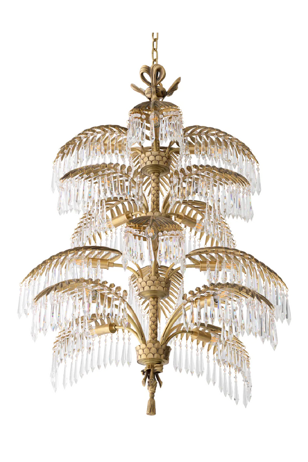 Vintage Brass Crystal Chandelier XL | Eichholtz Hildebrandt | Eichholtzmiami.com