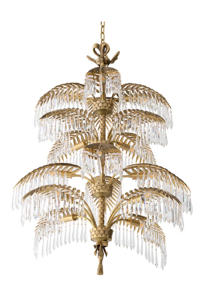 Vintage Brass Crystal Chandelier XL | Eichholtz Hildebrandt