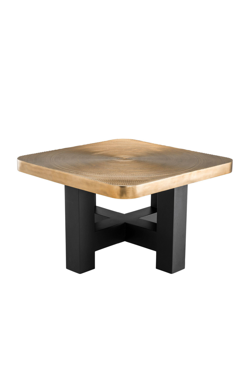 Ribbed Brass Coffee Table | Eichholtz Agoura |