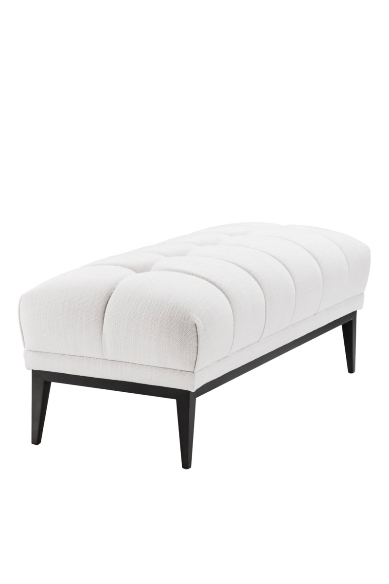 White Tufted Upholstered Bench | Eichholtz Aurelio | Eichholtz Miami