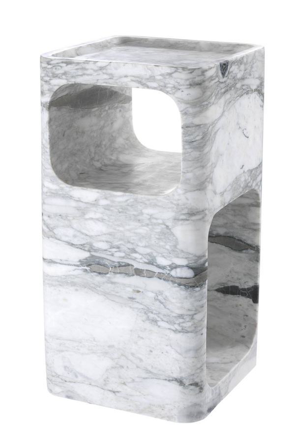 White Marble Side Table | Eichholtz Adler | Eichholtzmiami.com