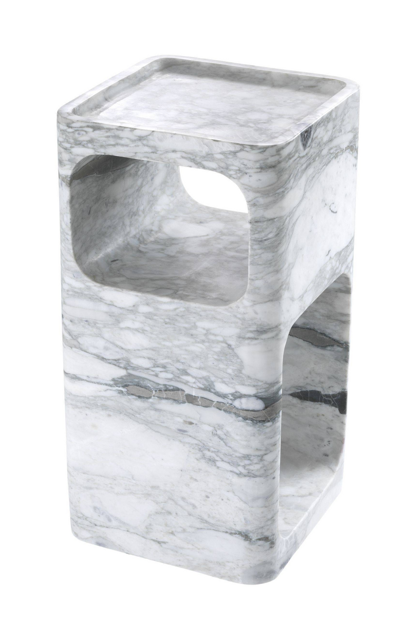 White Marble Side Table | Eichholtz Adler | Eichholtzmiami.com