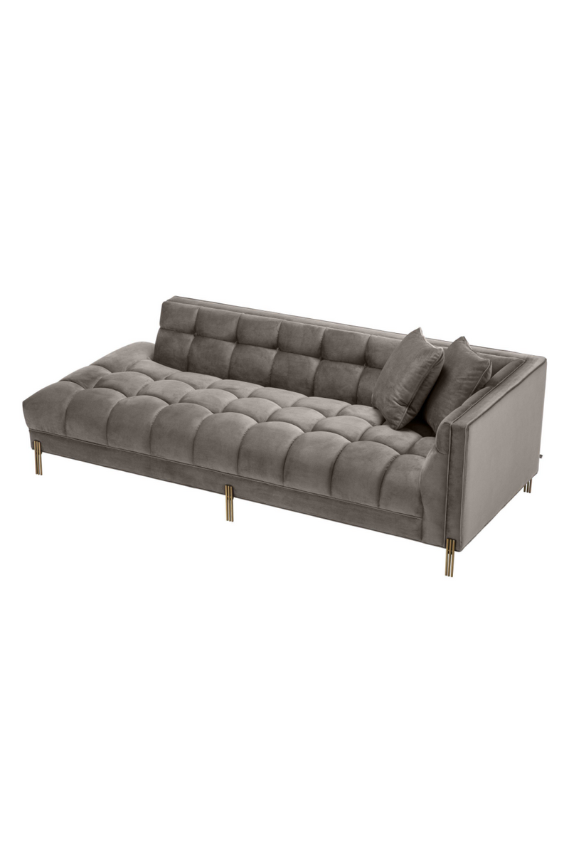 Gray Velvet Tufted Sofa | Eichholtz Sienna | Eichholtzmiami.com