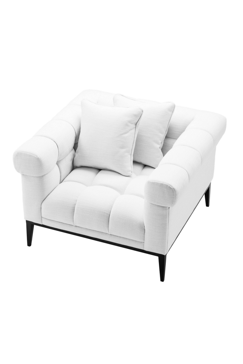 White Tufted Accent Chair | Eichholtz Aurelio | Eichholtzmiami.com