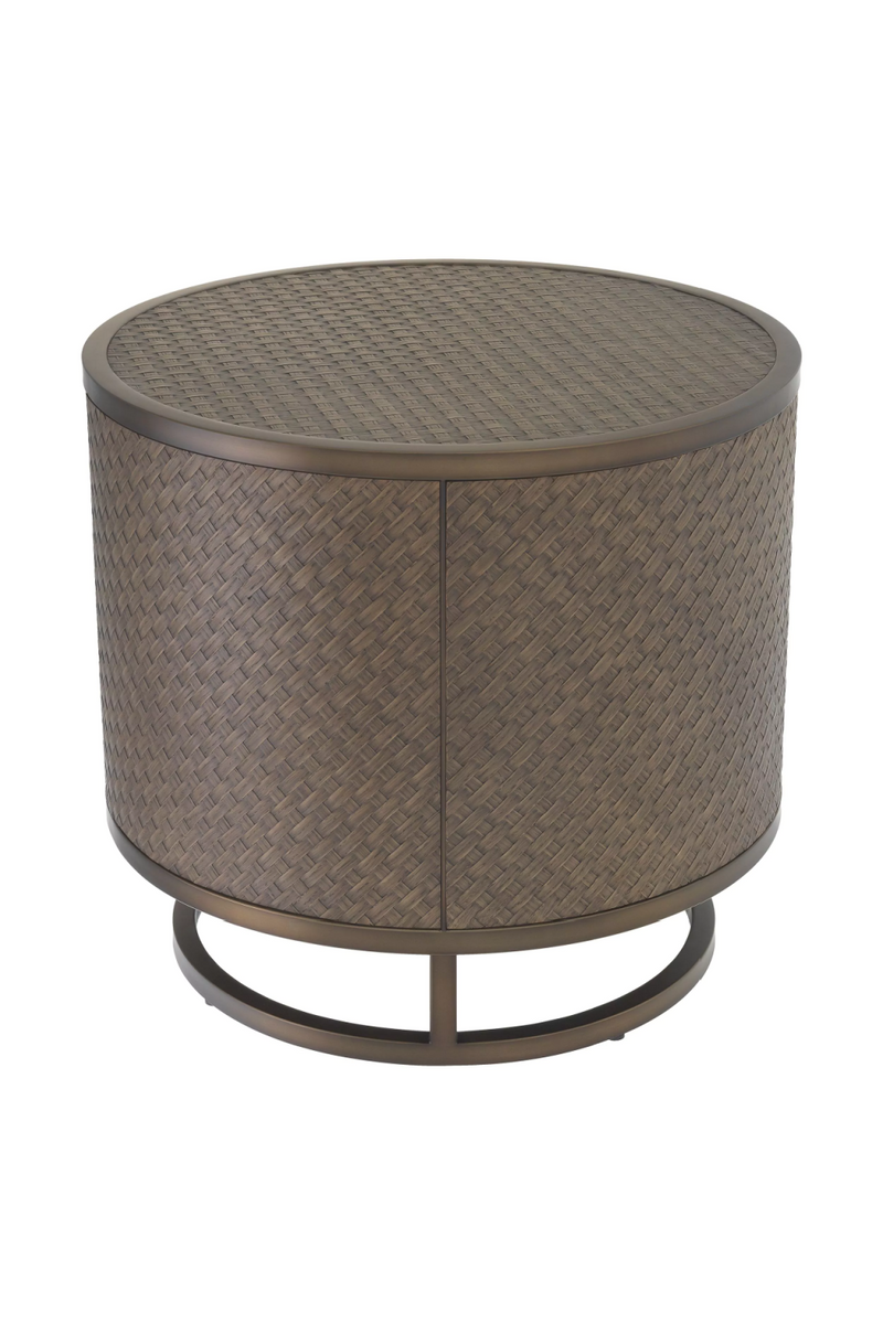 Woven Oak Side Table | Eichholtz Napa Valley | Eichholtz Miami