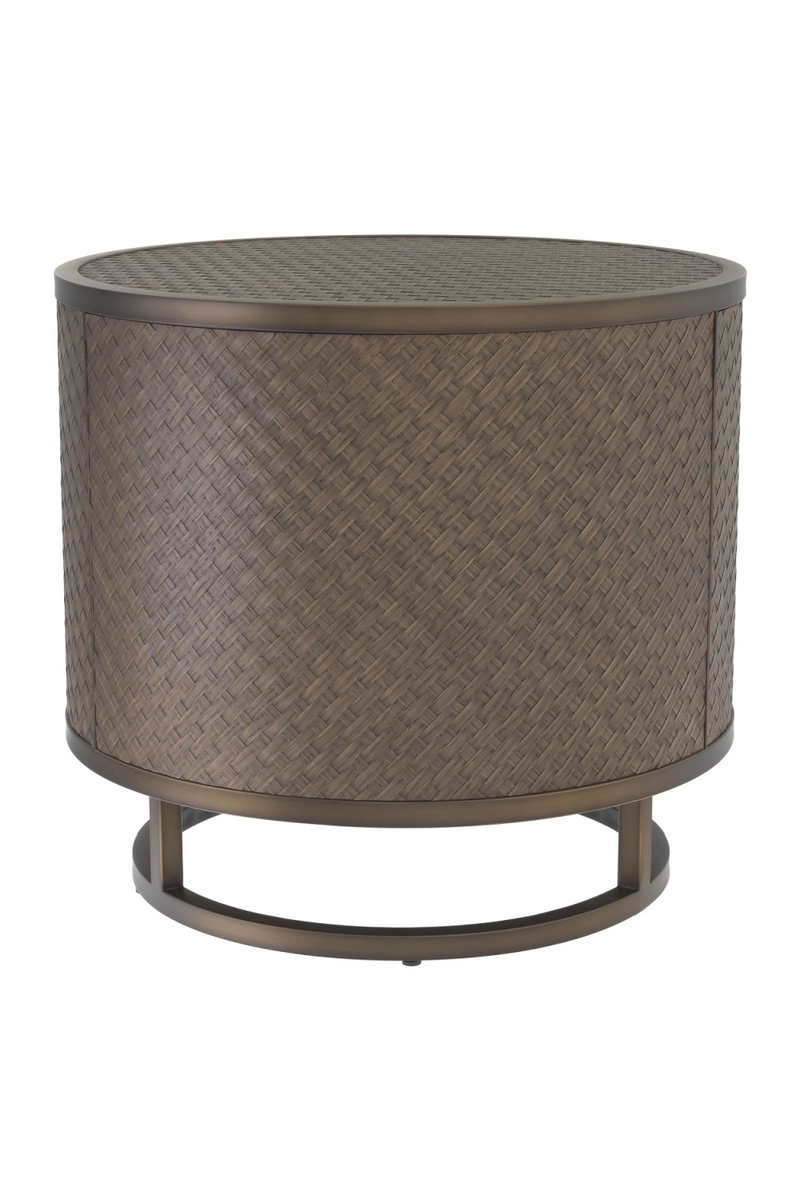 Woven Oak Side Table | Eichholtz Napa Valley | Eichholtz Miami