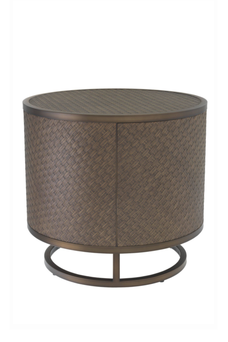 Woven Oak Side Table | Eichholtz Napa Valley | Eichholtz Miami