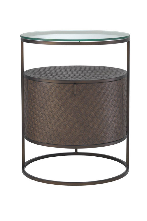 Woven Oak Bedside Table | Eichholtz Napa Valley | Eichholtz Miami