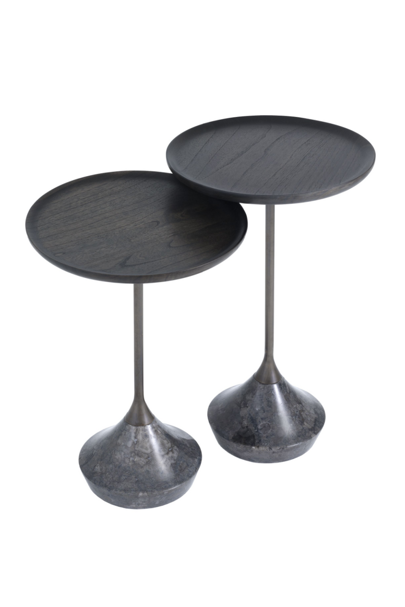 Gray Marble Side Table | Eichholtz Puglia | Eichholtz Miami