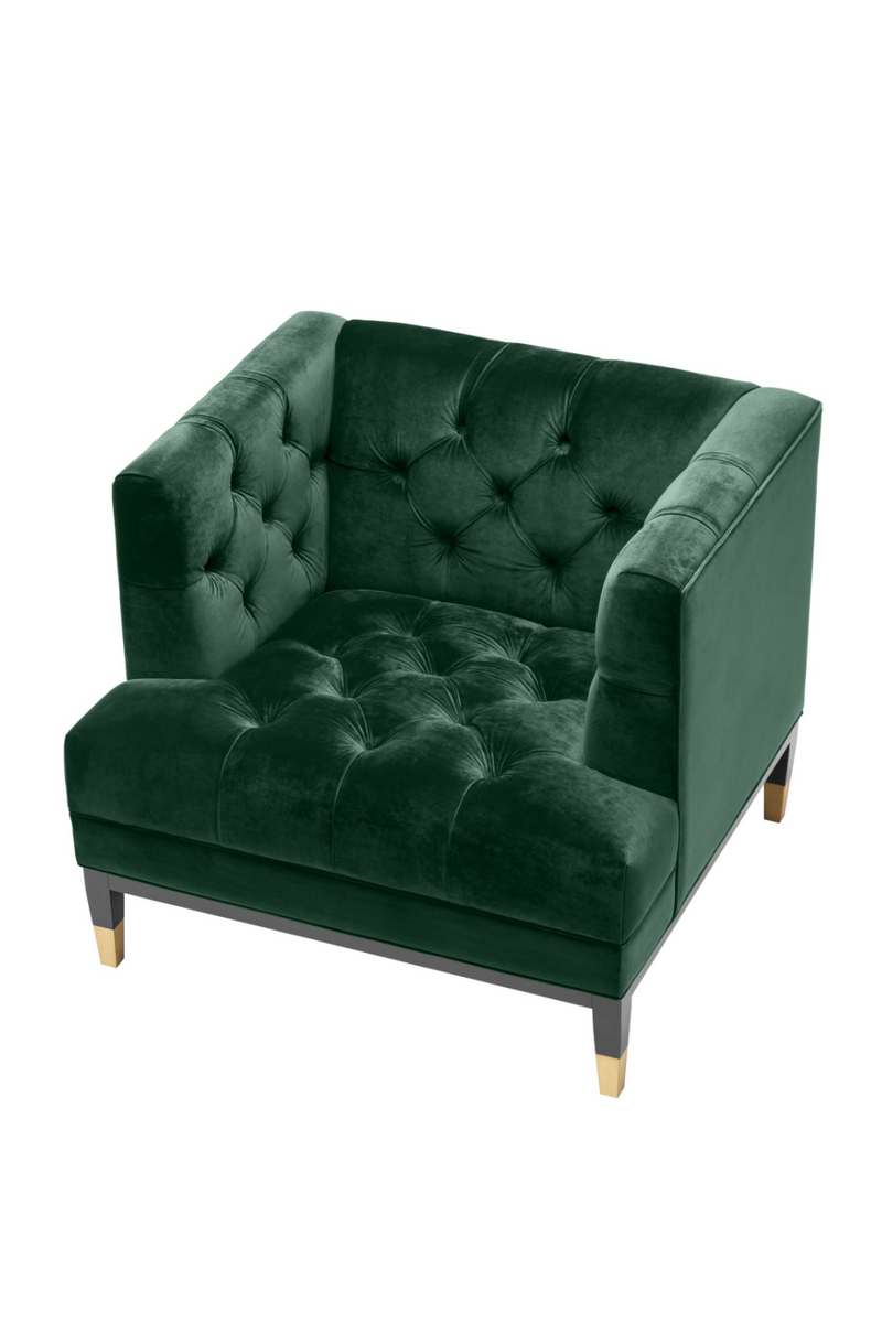Green Velvet Tufted Chair | Eichholtz Castelle | Eichholtzmiami.com