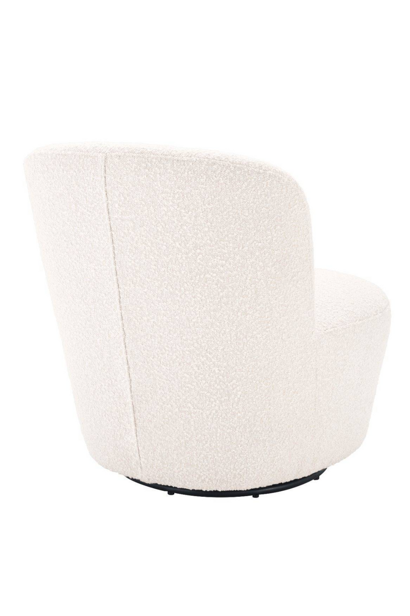 White Domed Back Swivel Chair | Eichholtz Doria | Eichholtzmiami.com
