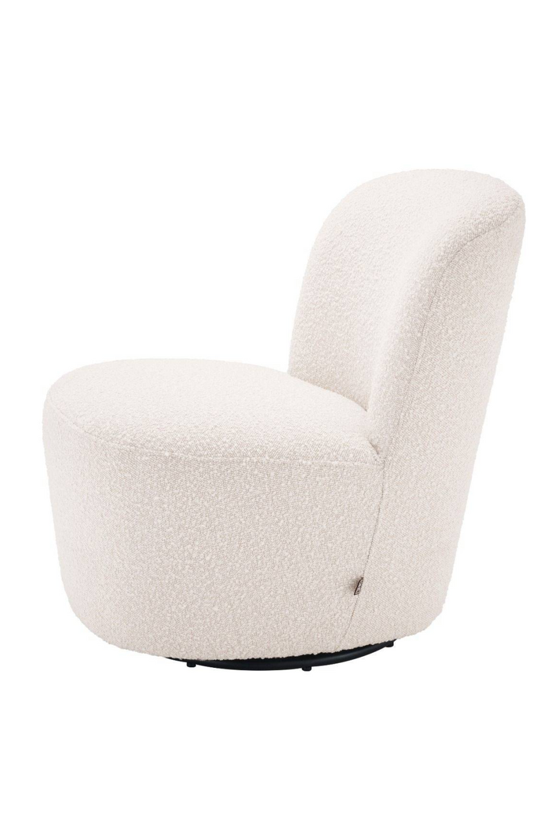 White Domed Back Swivel Chair | Eichholtz Doria | Eichholtzmiami.com