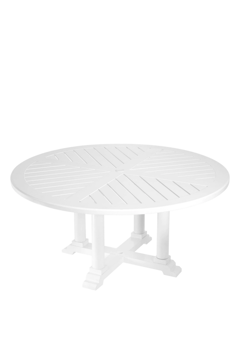 White Round Outdoor Dining Table L | Eichholtz Bell Rive | Eichholtzmiami.com