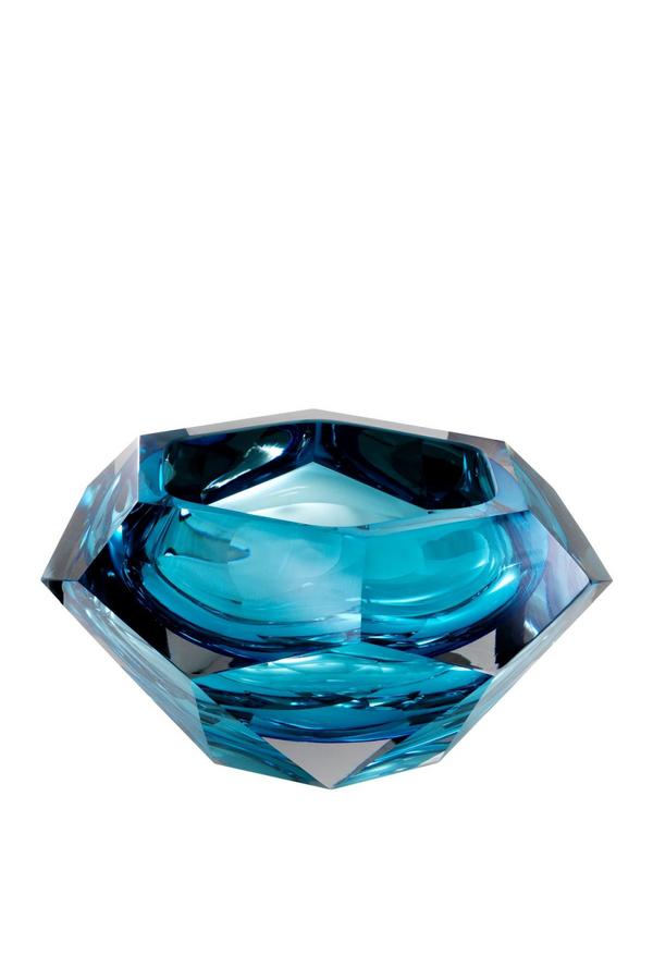 Blue Crystal Glass Bowl | Eichholtz Las Hayas | Eichholtz Miami