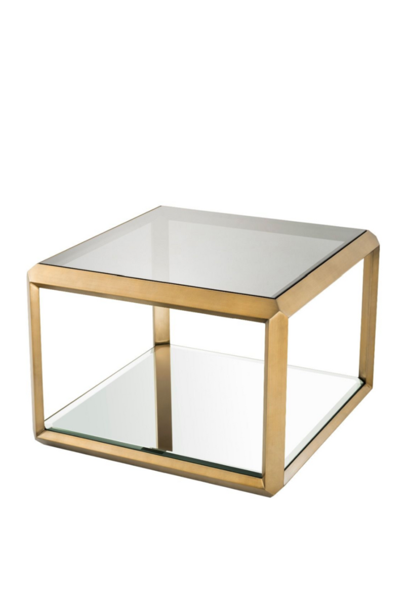 Brass Glass Box Side Table | Eichholtz Callum | Eichholtzmiami.com