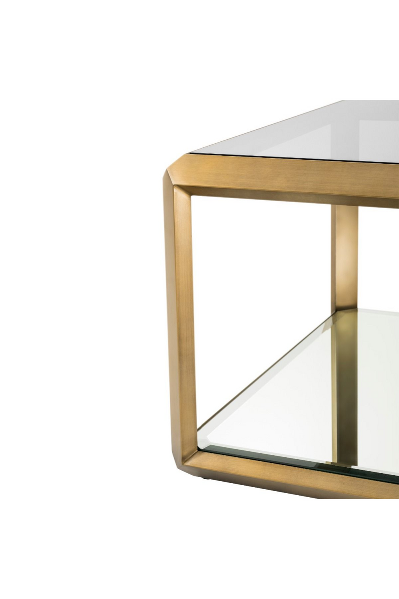 Brass Glass Box Side Table | Eichholtz Callum | Eichholtzmiami.com