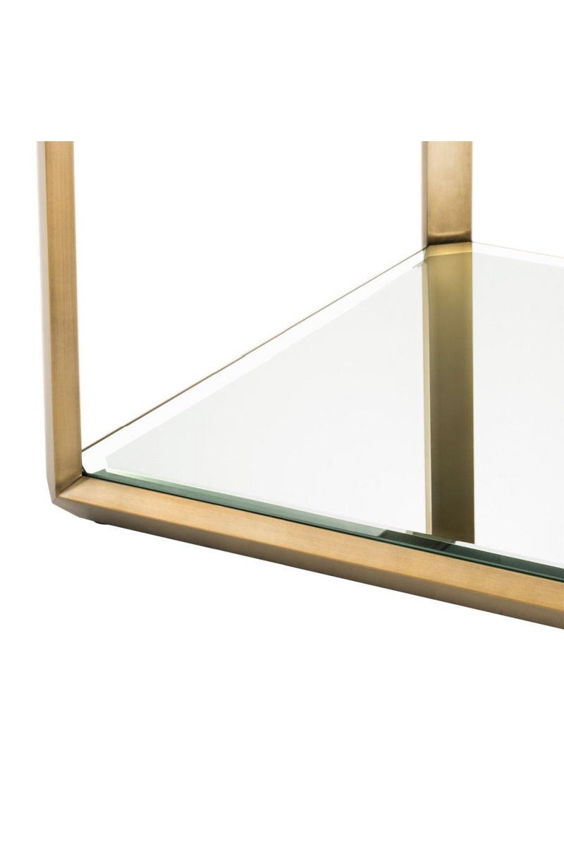 Brass Glass Box Side Table | Eichholtz Callum | Eichholtzmiami.com