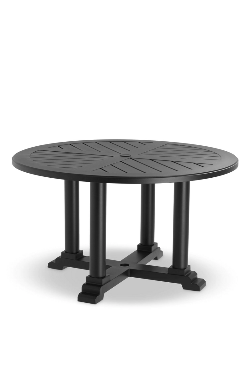 Black Round Outdoor Dining Table | Eichholtz Bell Rive S | Eichholtzmiami.com