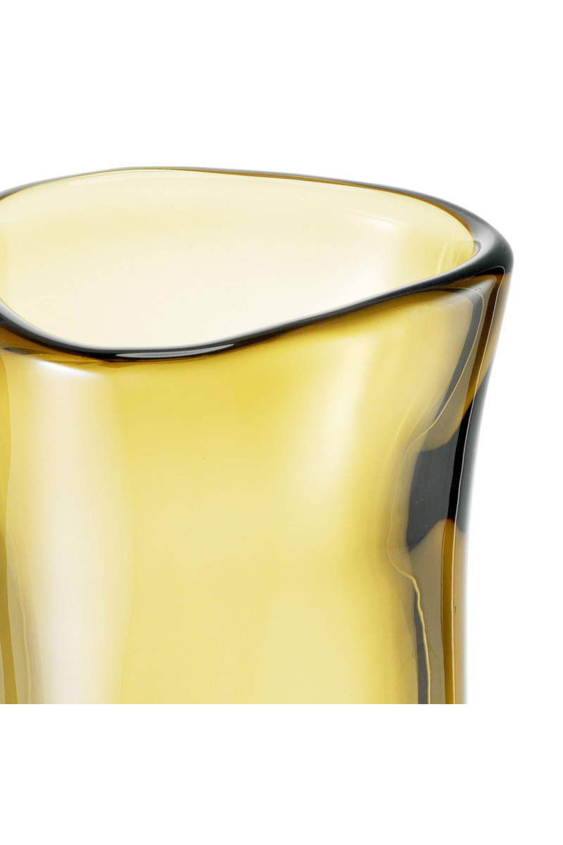 Yellow Hand Blown Glass Vase | Eichholtz Corum M | Eichholtz Miami