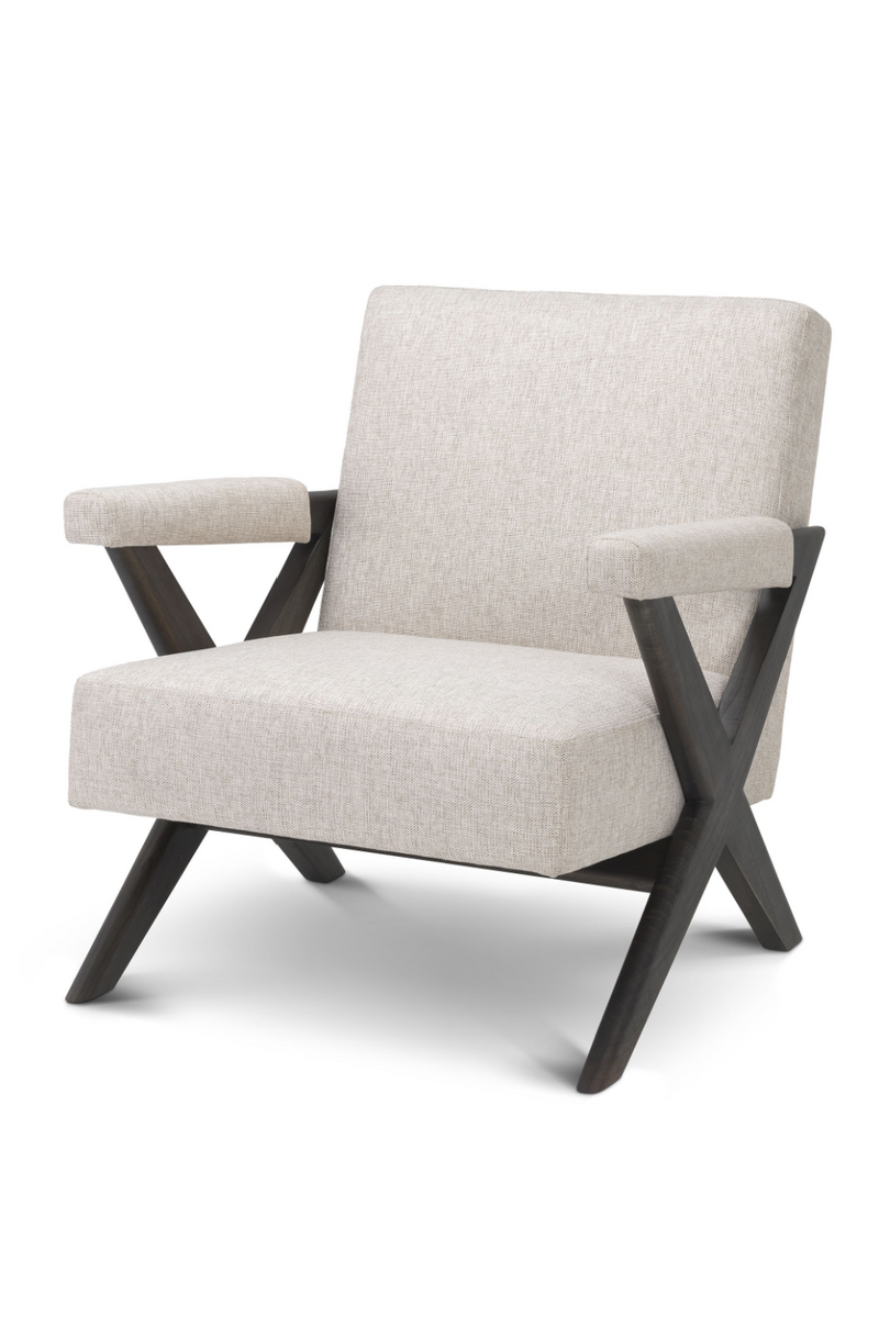 Beige X-Leg Lounge Armchair | Eichholtz Érudit | Eichholtzmiami.com