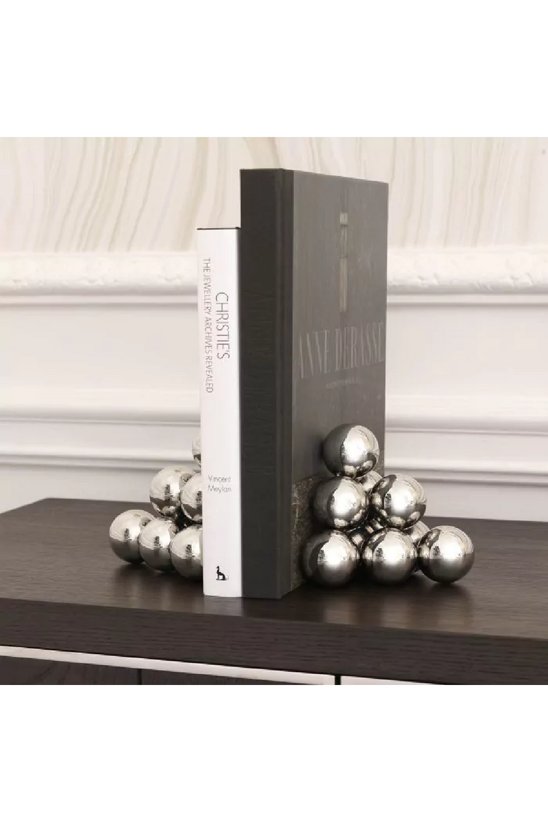 Polished Stainless Steel Abstract Bookend (Set of 2) | Eichholtz Carioca | Eichholtzmiami.com