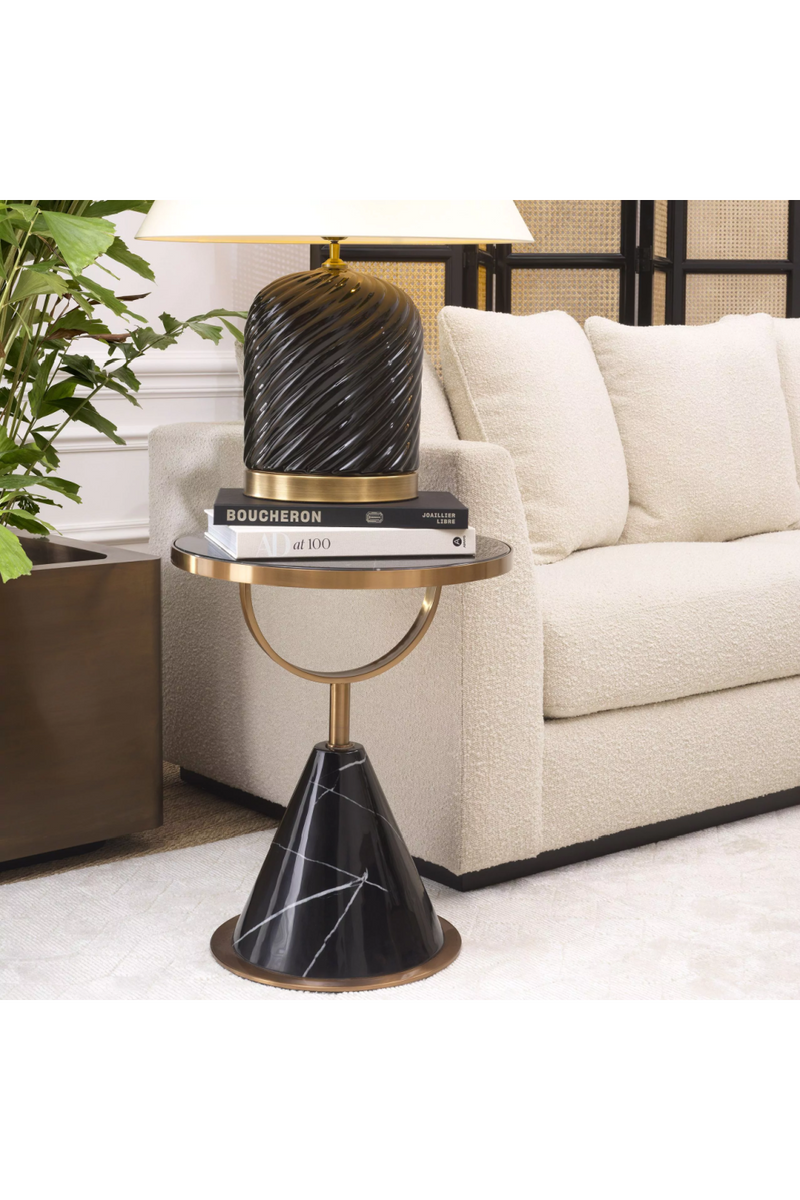 Black Marble Side Table | Eichholtz Park Lane | Eichholtz Miami