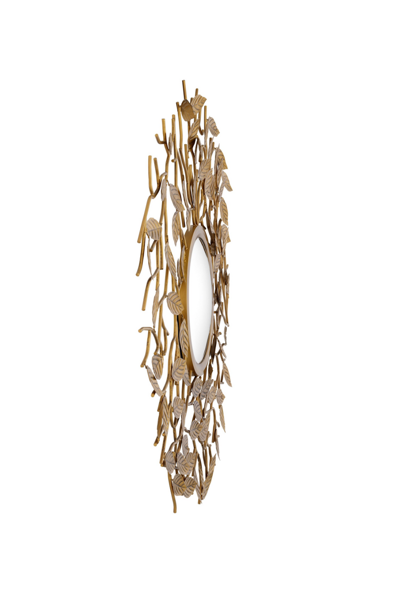 Vintage Brass Wreath Decorative Mirror | Eichholtz Fiona | Eichholtz Miami