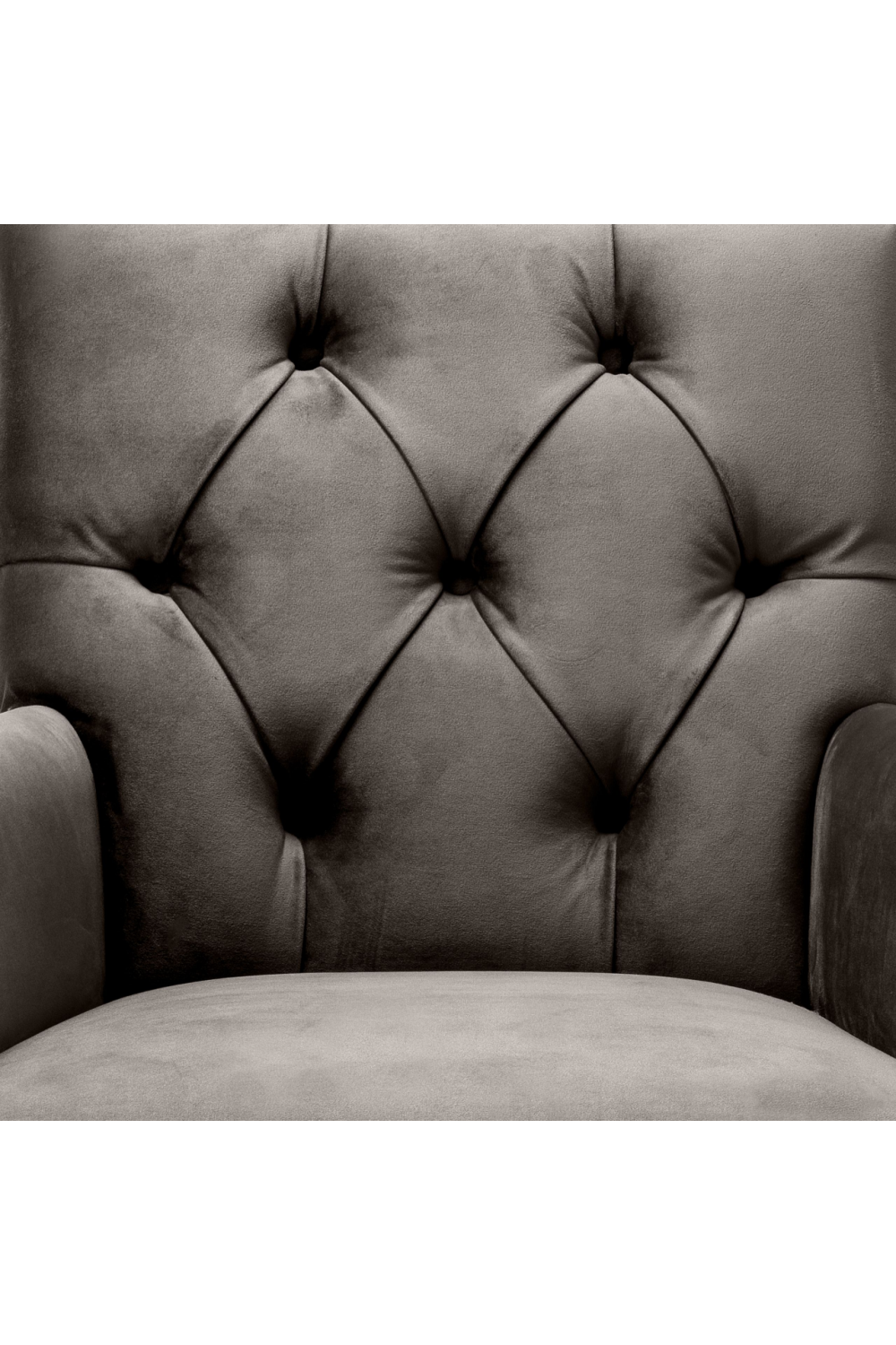 Velvet tufted online armchair