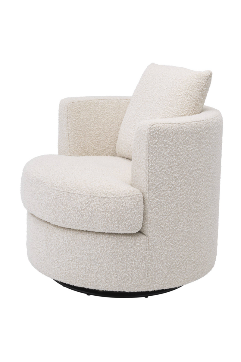 Cream Bouclé Swivel Chair | Eichholtz Felix | Eichholtzmiami.com