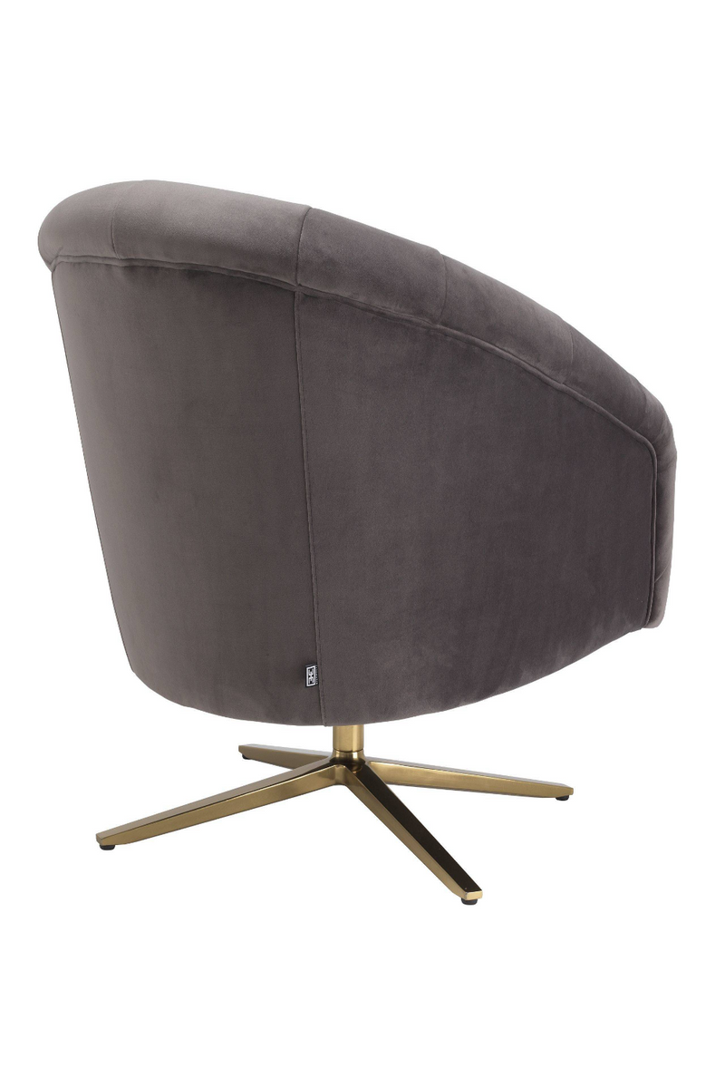 Gray Velvet Swivel Chair | Eichholtz Gardner | Eichholtzmiami.com