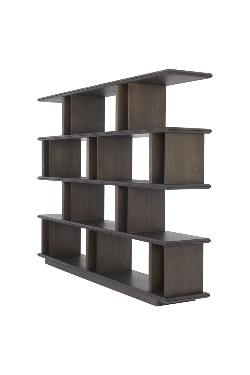 Geometric Mocha Oak Veneer Cabinet | Eichholtz Colombier | Eichholtz Miami