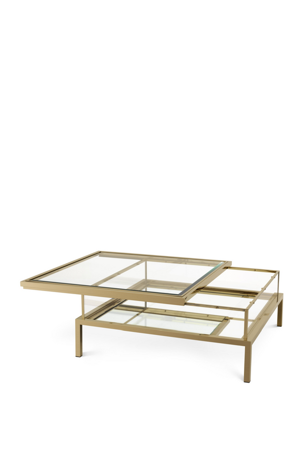 Brushed Brass Square Coffee Table | Eichholtz Harvey | Eichholtz Miami