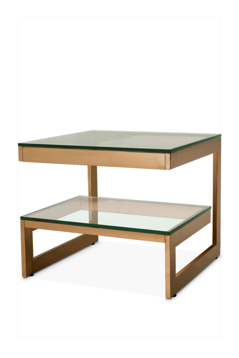 Brushed Brass Square Side Table | Eichholtz Gamma | Eichholtz Miami