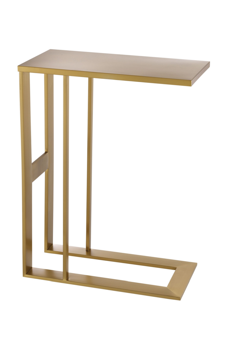 Brass C-Shaped Side Table | Eichholtz Pierre | Eichholtz Miami