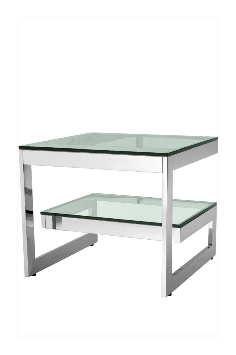 Steel 2-Layered Side Table | Eichholtz Gamma | Eichholtz Miami