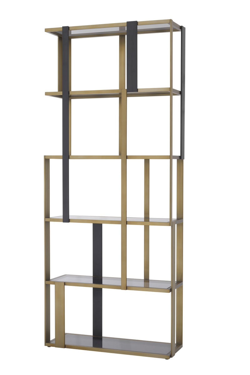 Brass 5 Shelf Display Cabinet | Eichholtz Clio | Eichholtzmiami.com