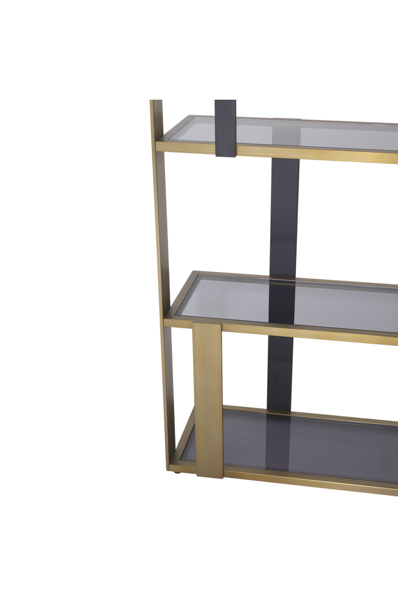 Brass 5 Shelf Display Cabinet | Eichholtz Clio | Eichholtzmiami.com