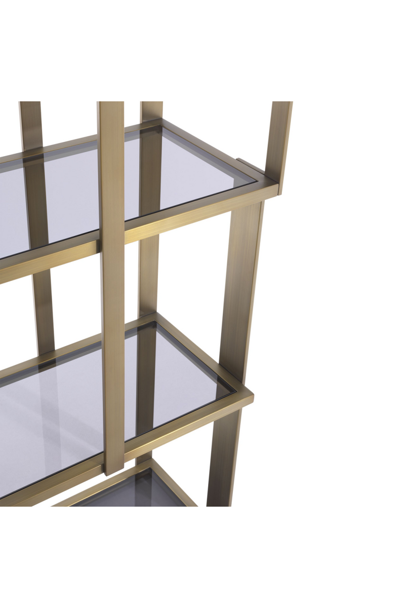 Brass 5 Shelf Display Cabinet | Eichholtz Clio | Eichholtzmiami.com