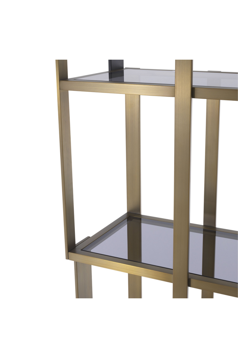 Brass 5 Shelf Display Cabinet | Eichholtz Clio | Eichholtzmiami.com