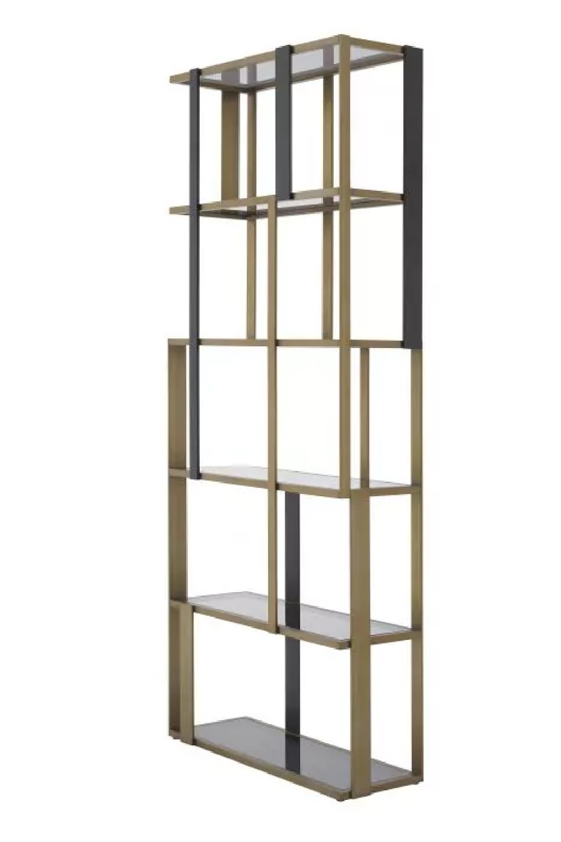 Brass 5 Shelf Display Cabinet | Eichholtz Clio | Eichholtzmiami.com