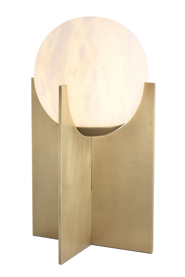 Brass Alablaster Globe Table Lamp | Eichholtz Scorpios | Eichholtzmiami.com