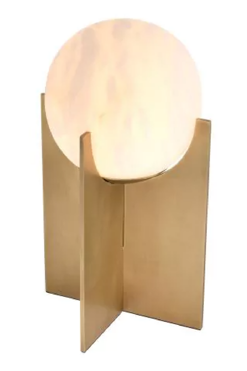 Brass Alablaster Globe Table Lamp | Eichholtz Scorpios | Eichholtzmiami.com