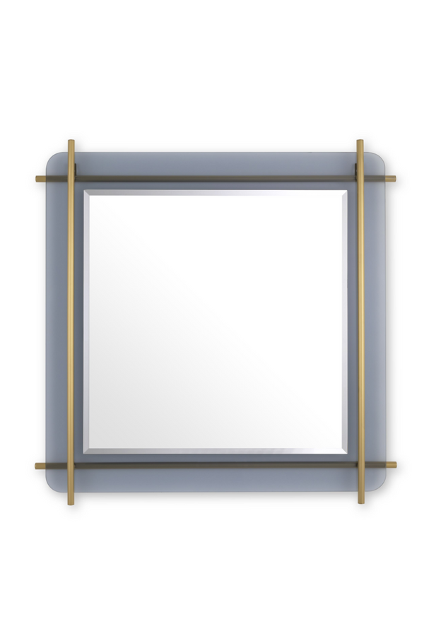 Square Brass Bevelled Mirror | Eichholtz Quinn | Eichholtz Miami