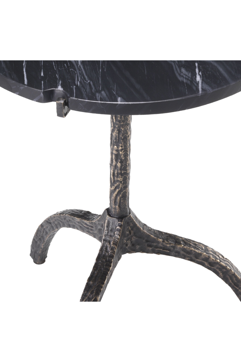 Black Marble Tripod Side Table | Eichholtz Cortina | Eichholtz Miami