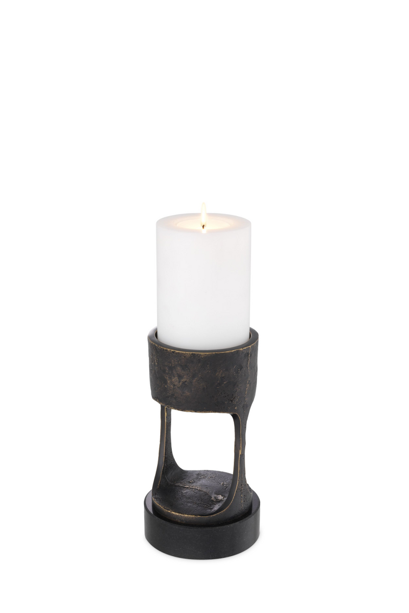 Bronze Granite Base Candle Holder | Eichholtz Bologna S | Eichholtz Miami