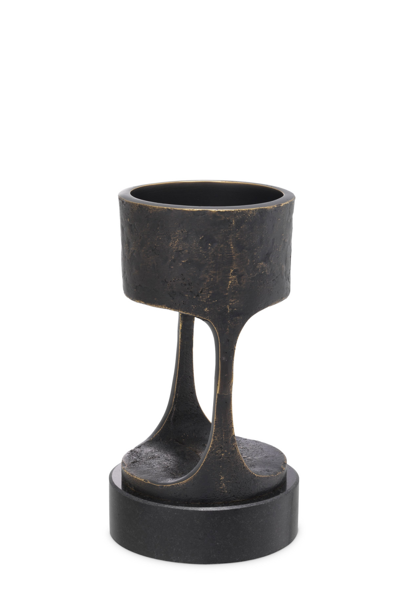 Bronze Granite Base Candle Holder | Eichholtz Bologna S | Eichholtz Miami