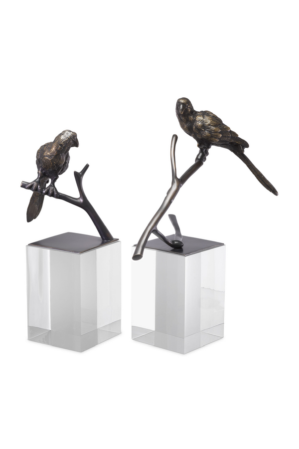 Bronze Bird Figurine Set (2) | Eichholtz Morgana | Eichholtz Miami