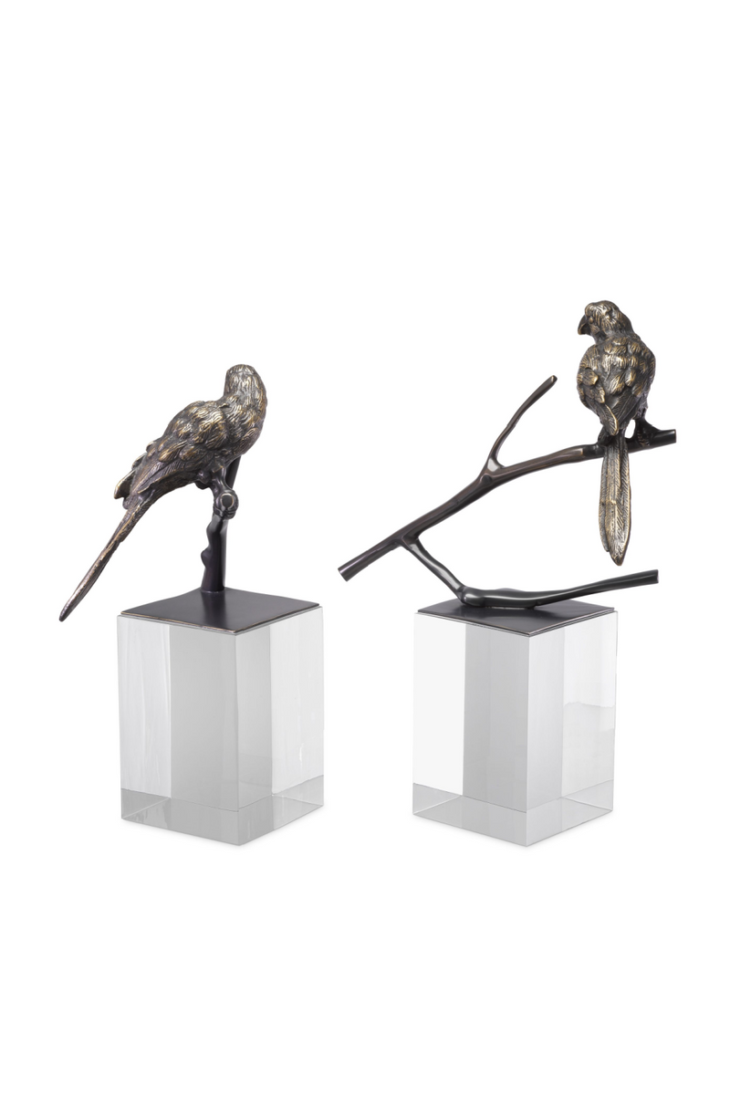 Bronze Bird Figurine Set (2) | Eichholtz Morgana | Eichholtz Miami