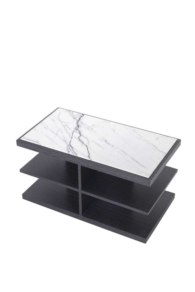 Wooden Marble Top Side Table | Eichholtz Miguel | Eichholtz Miami